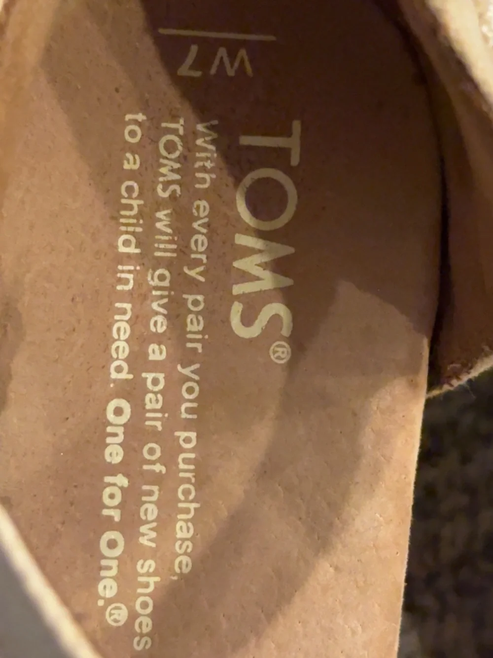 TOMS Sienna Cream Lace Ankle-Strap Wedge Sandals, Size 7